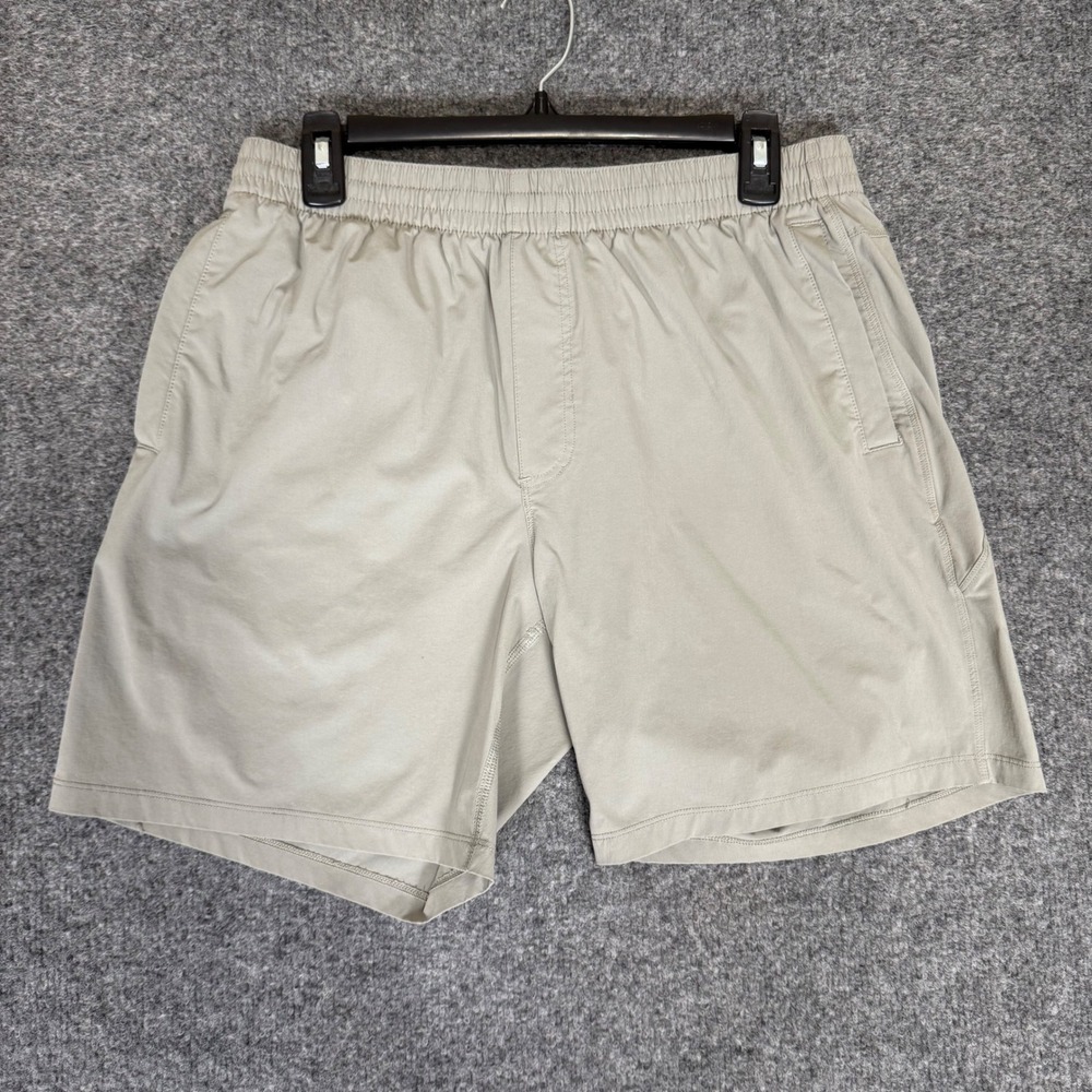 Bearbottom Hybrid Shorts Men's Large 31x7 Gray Elastic Waist‎ Casual Stretch Gym